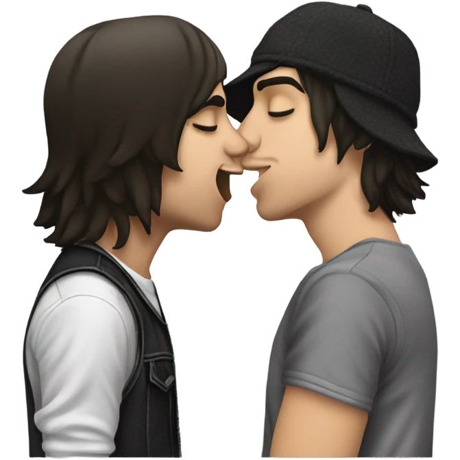 Vic Fuentes kissing kellin quinn emoji