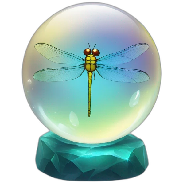 dragonfly in a crystal ball emoji