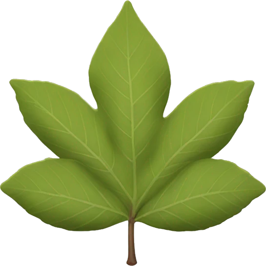 Buckeye tree leaf emoji
