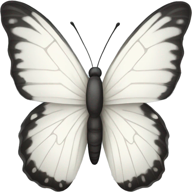 white butterfly emoji