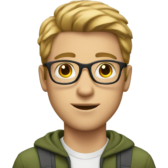 white male student emoji