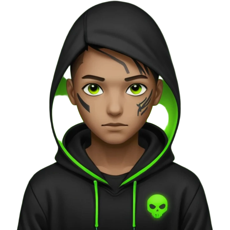 Cyberpunk hacker emoji