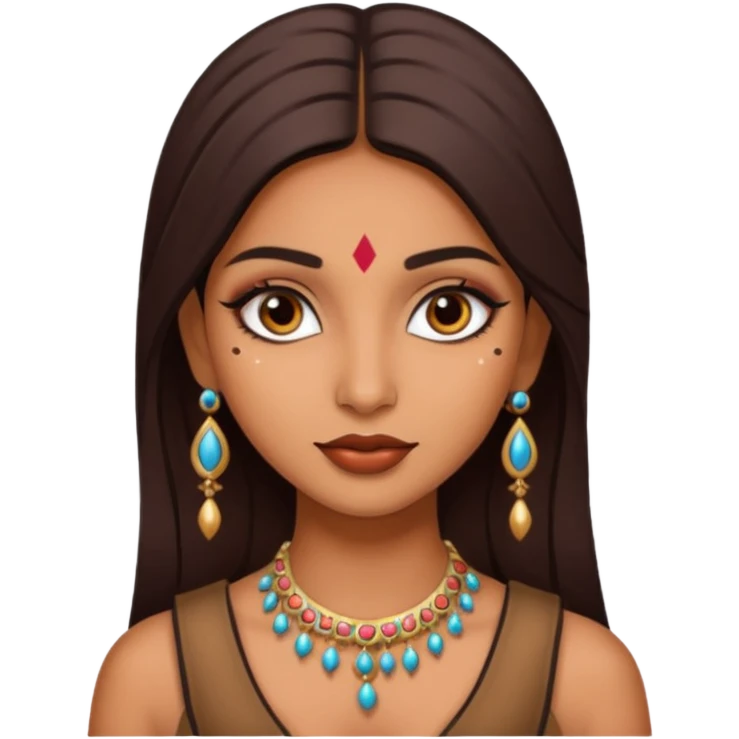 a pretty bratz indian girl emoji