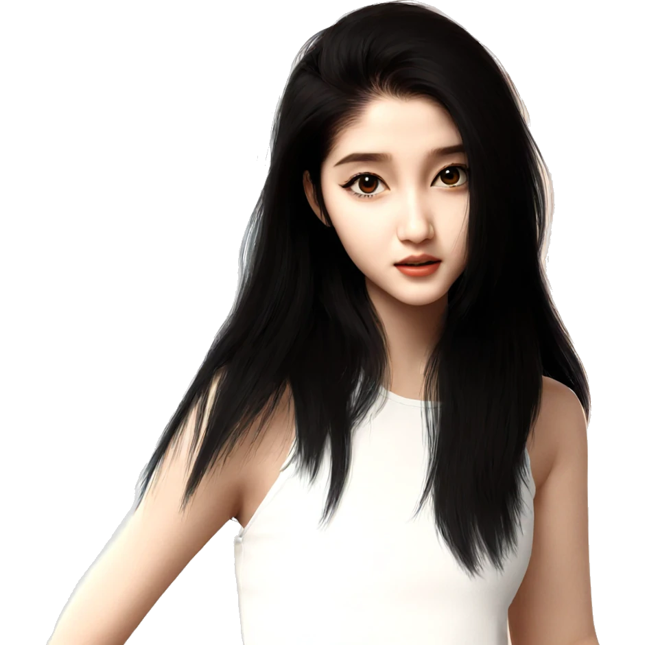 realistic portrait of girl emoji