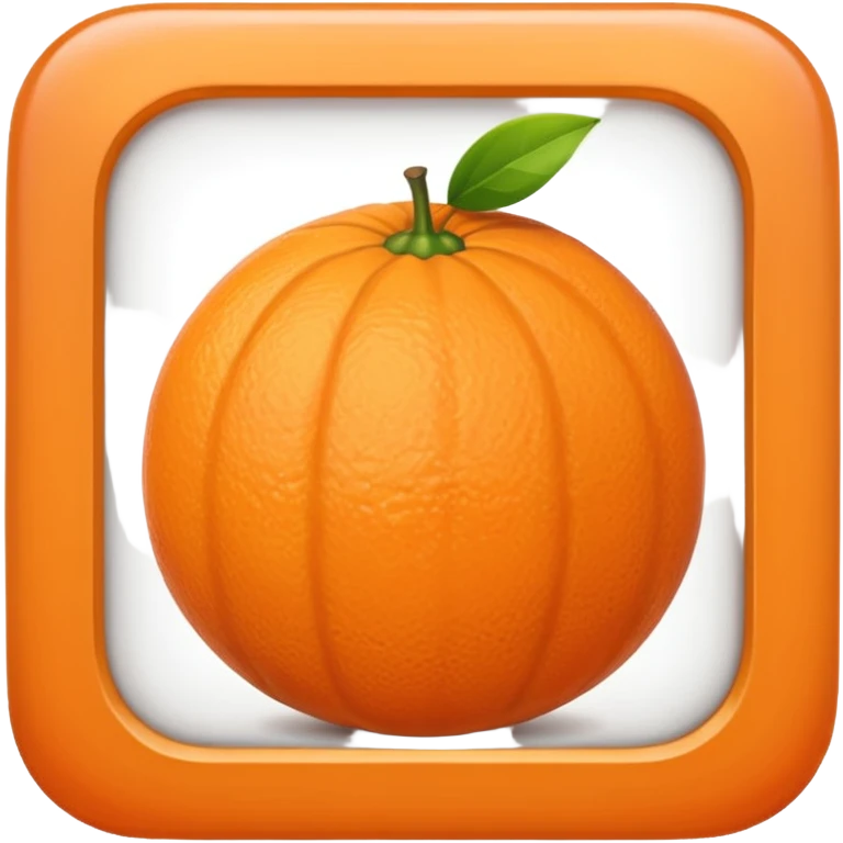 make me an emoji of the letter E from etsy no background high def orange square witha white E in the center with a times new roman looking font emoji