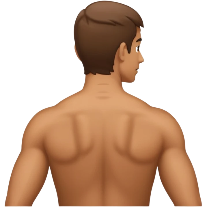 Man with back arched emoji