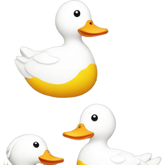 duck in flowers emoji