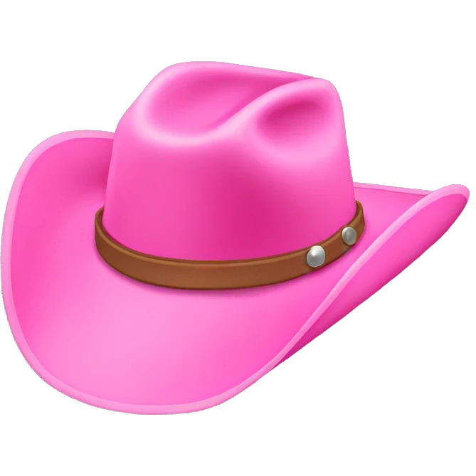 Pink cowboy hat emoji