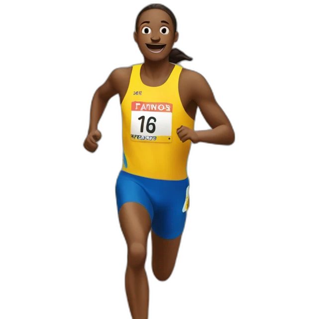 Crossing the finish line emoji