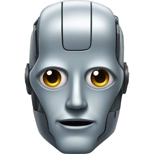 Robot head emoji