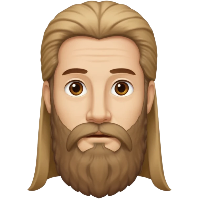 abraham from the bible, light skin, high neck emoji