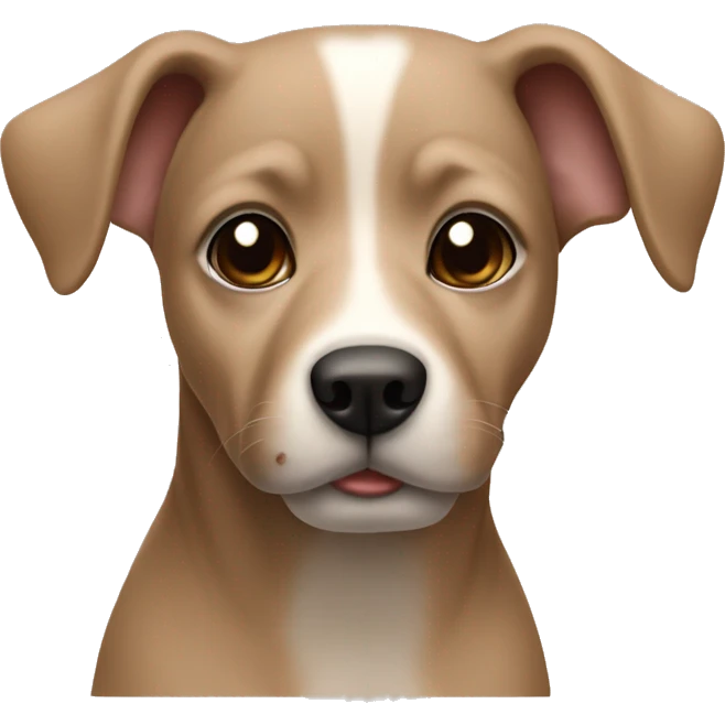 a capuccino color ratcha dog emoji