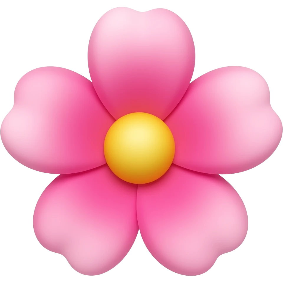 Pink asthetic flower emoji