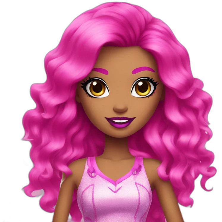 Pink monster high emoji