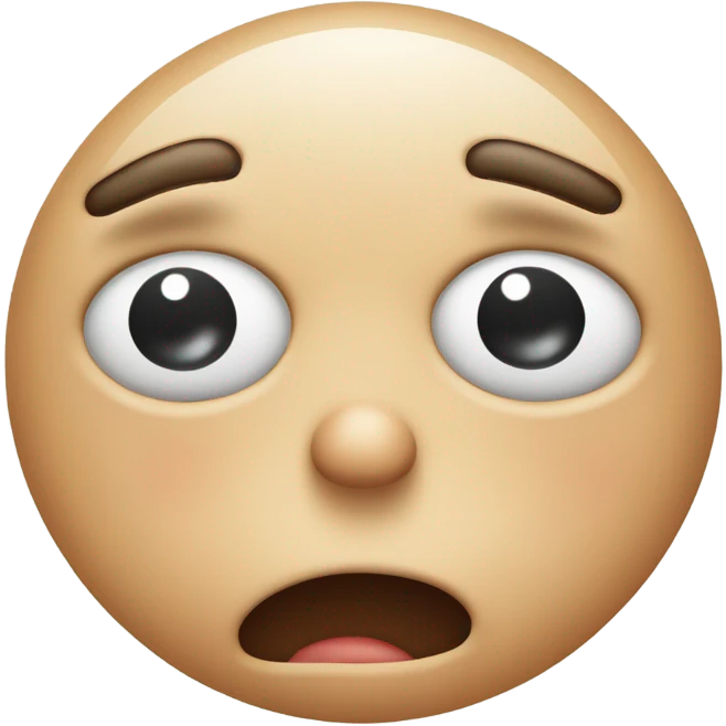 Sad stomach emoji