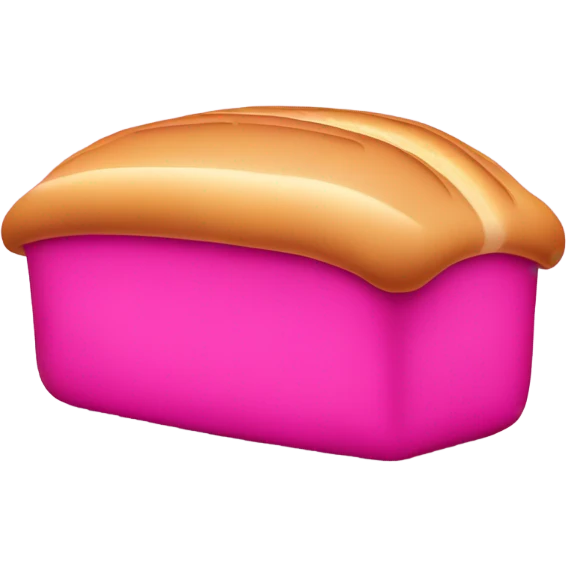 Hot pink bread emoji