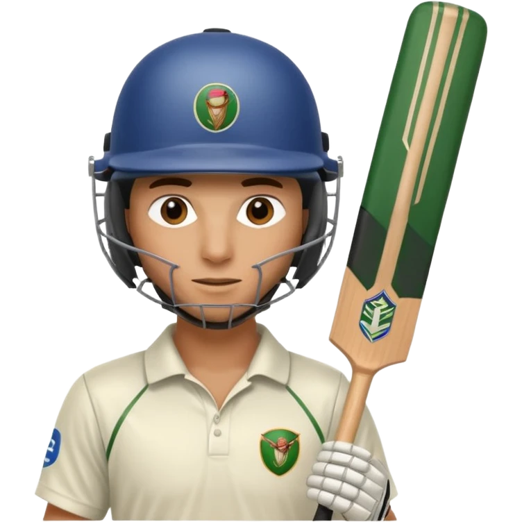 cricket batsman emoji