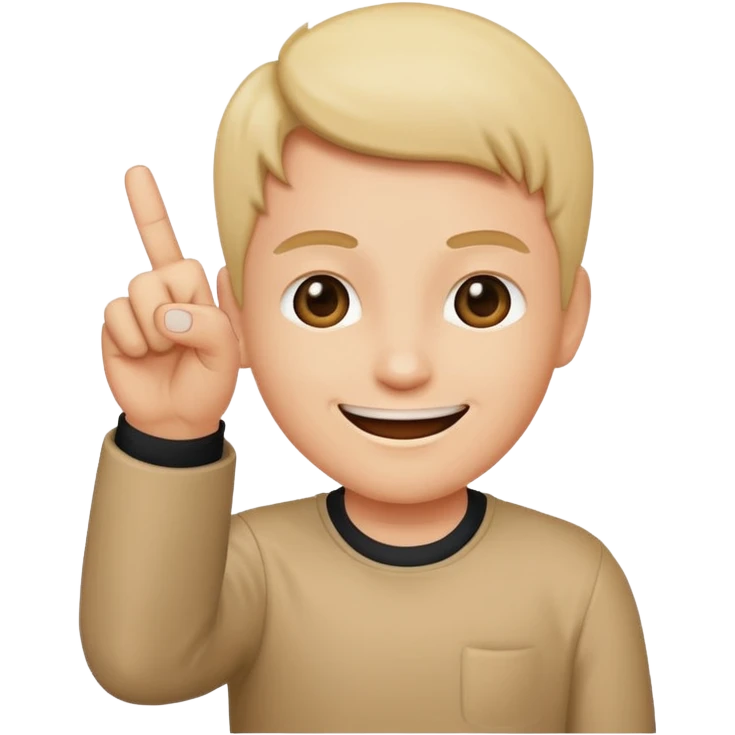 Middle finger and smiling  emoji