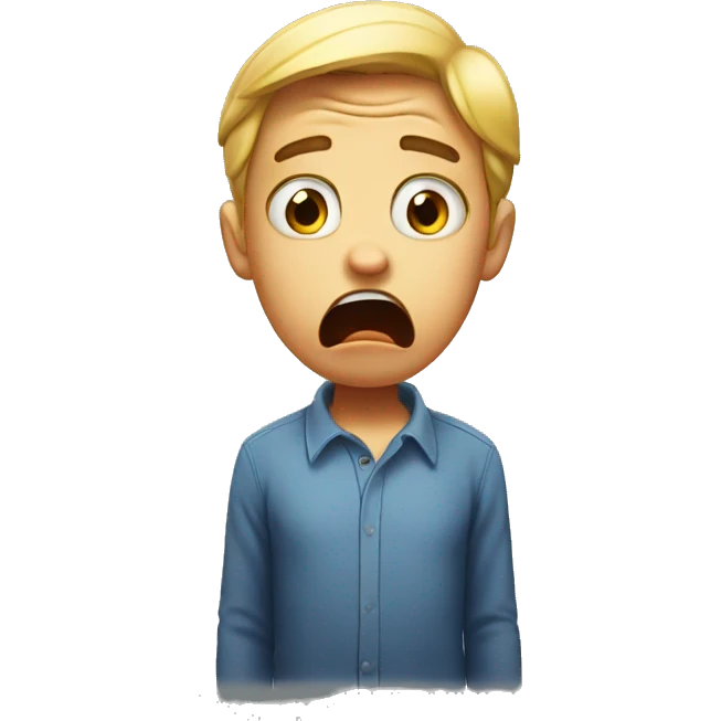 Shocked emoji while crying  emoji