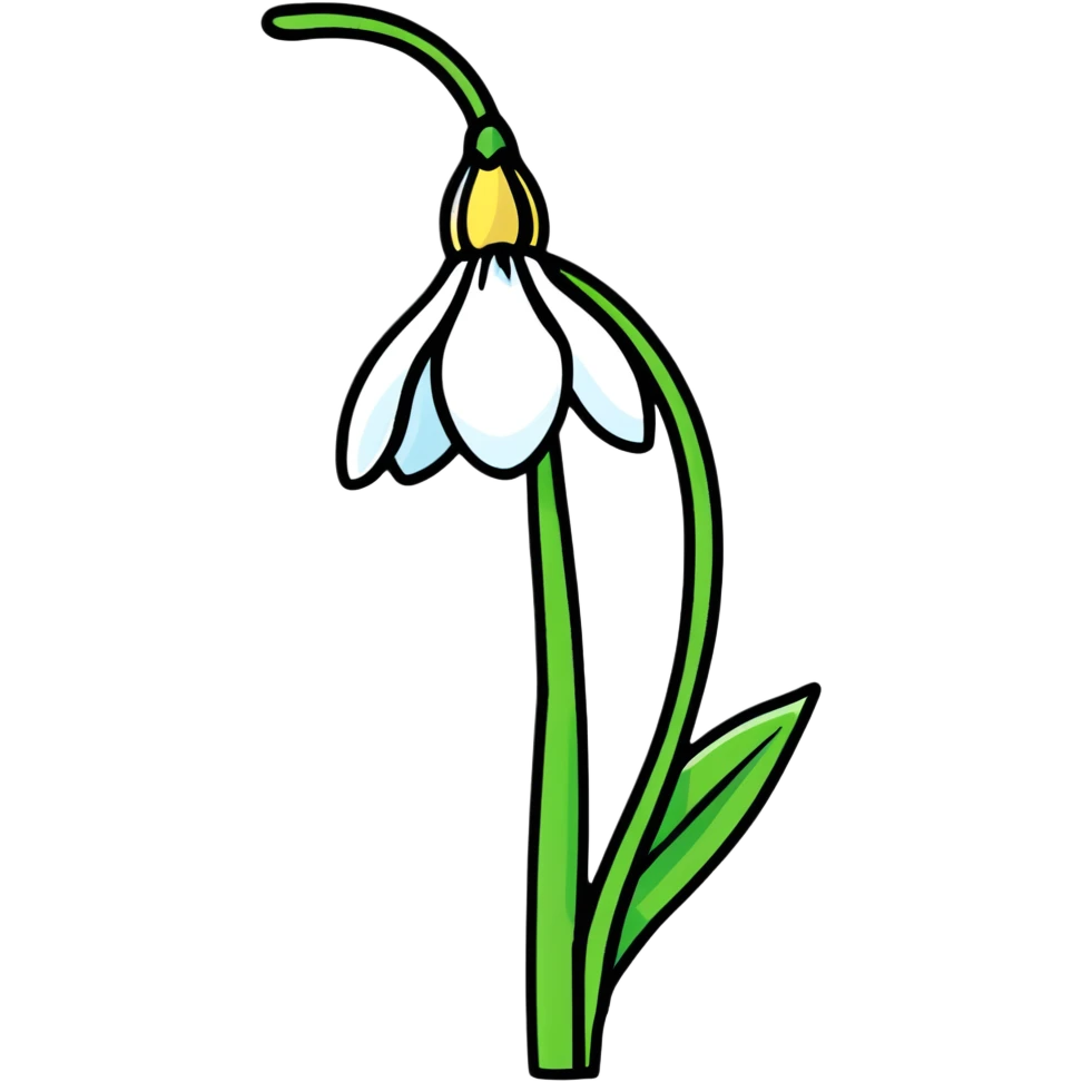 snowdrop flower emoji