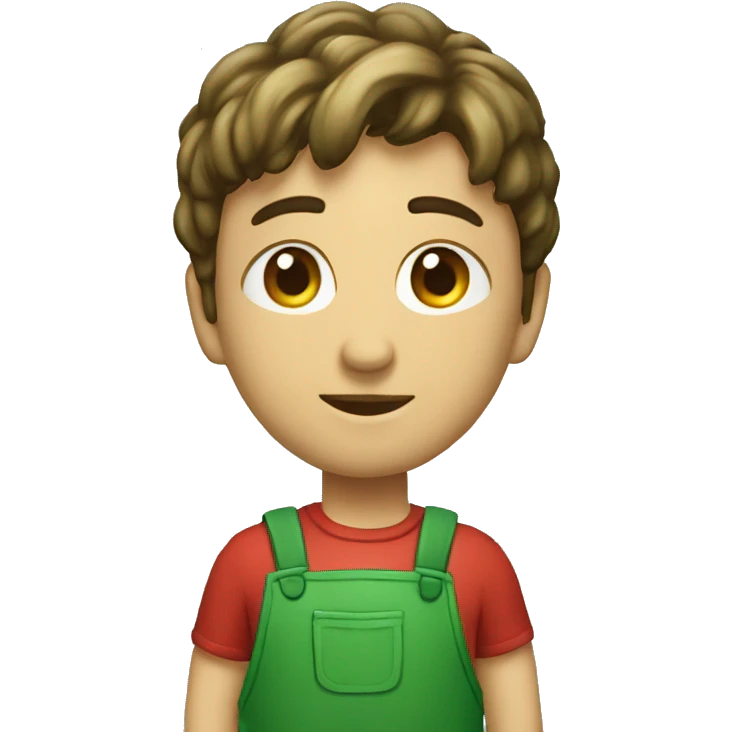 Hormiga verde con delantal emoji