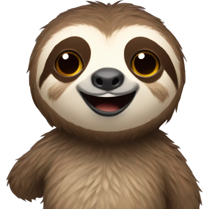 Sloth with writing GG emoji