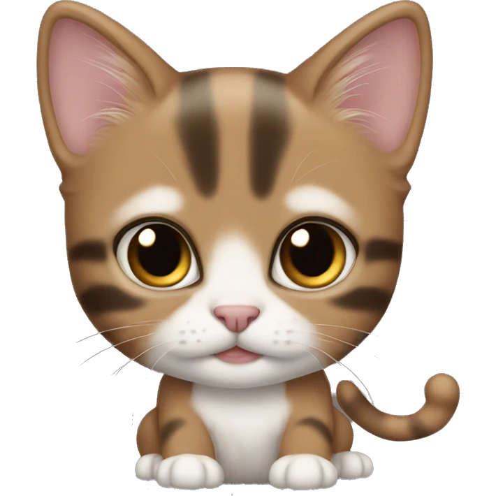 bangel kitten with brown eyes emoji