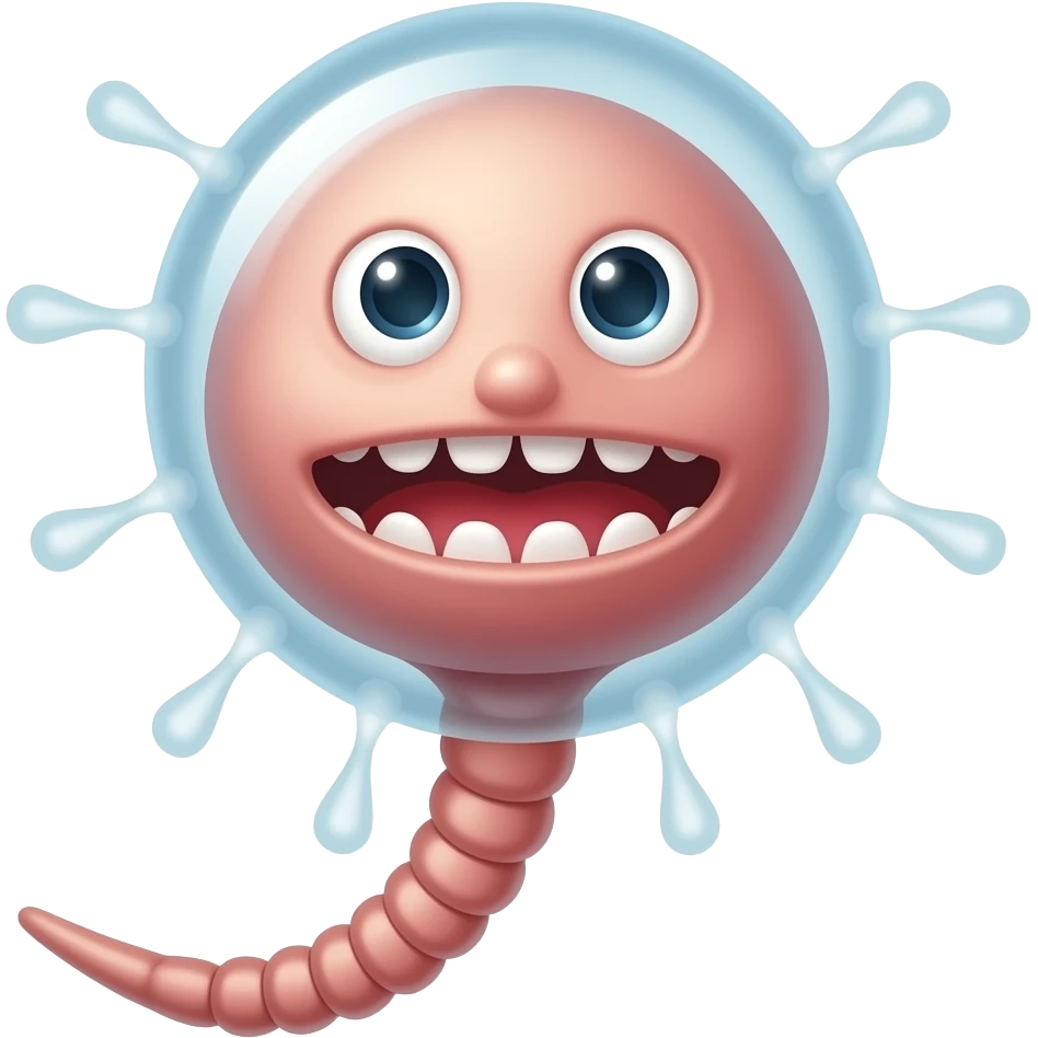 Hungry spermatozoid emoji