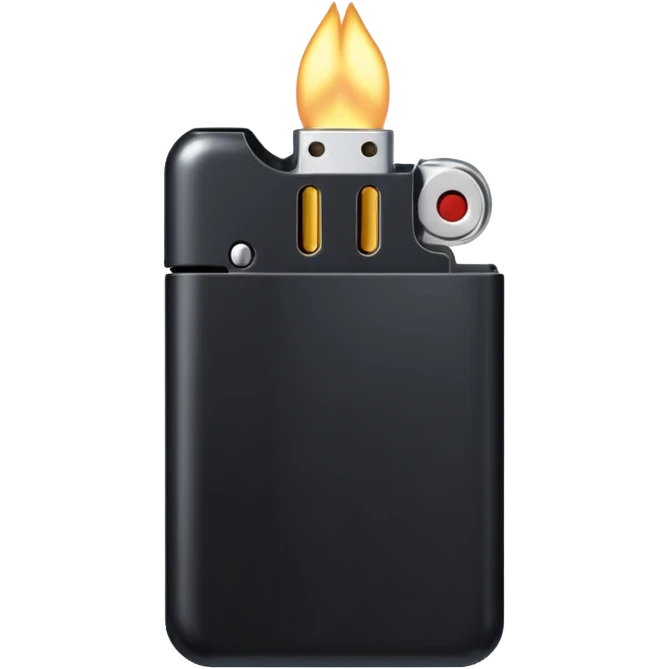 black lighter emoji