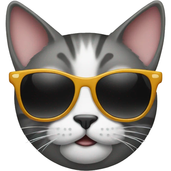 Cat with sunglasses emoji
