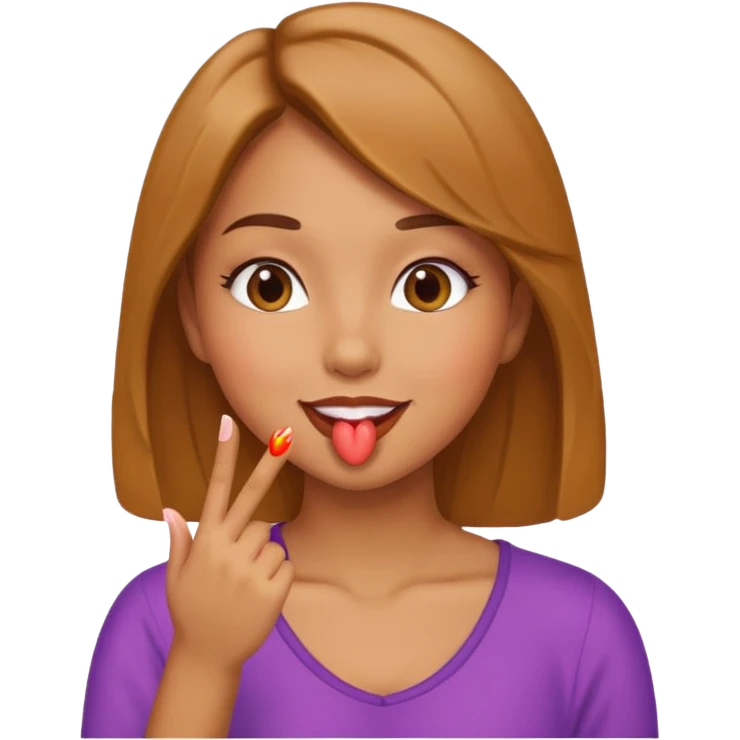 girl blowing kiss emoji