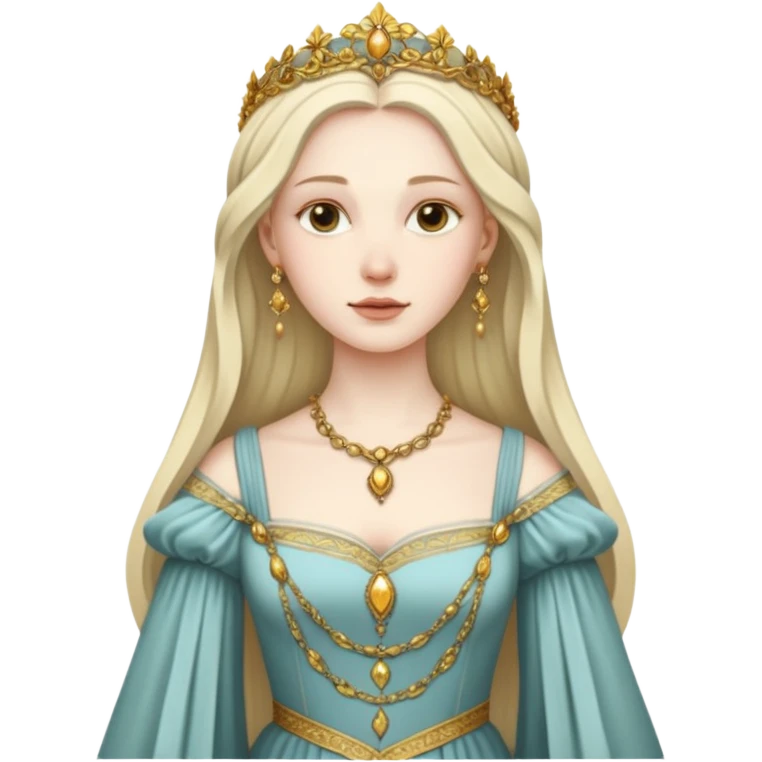 Renaissance lady emoji