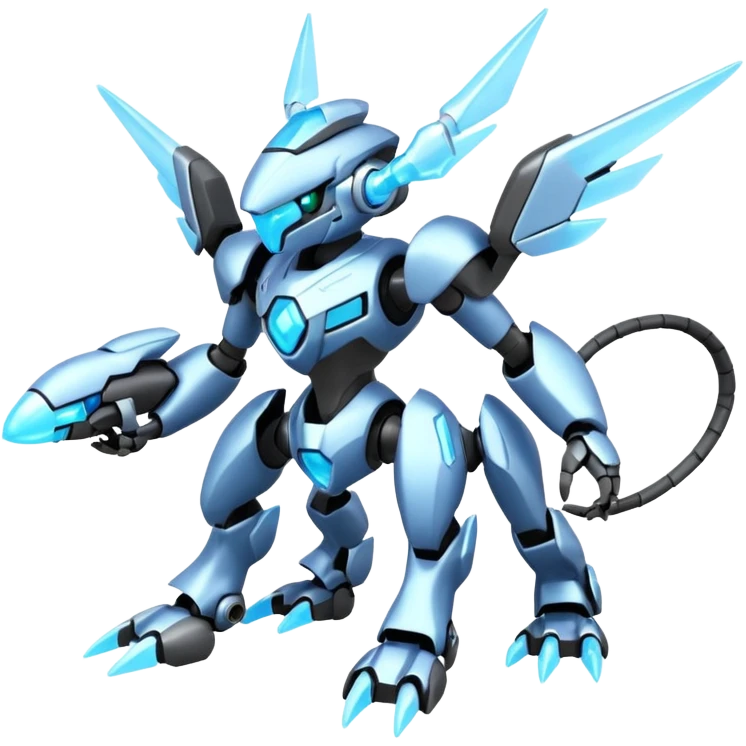 Futuristic Kyurem-Medabot-fakemon-hybrid-creature emoji