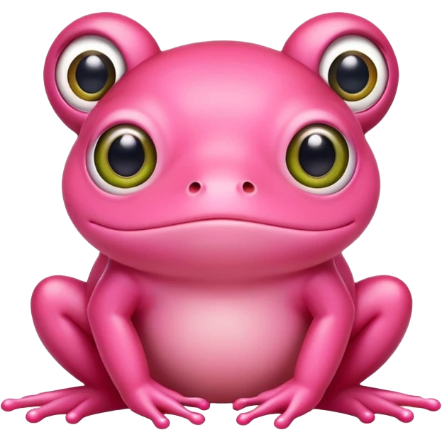 Pink frog cute  emoji
