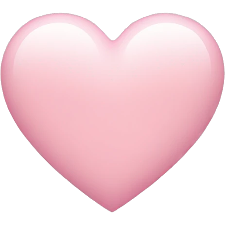 light pink heart emoji