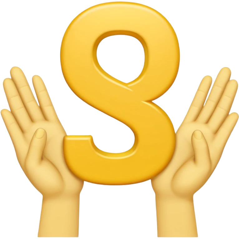 Make the letter S with emoji hands emoji
