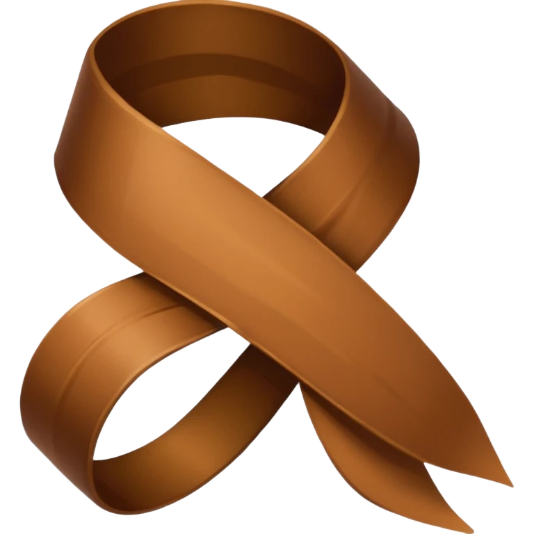 Crie um emoji de laço marrom emoji