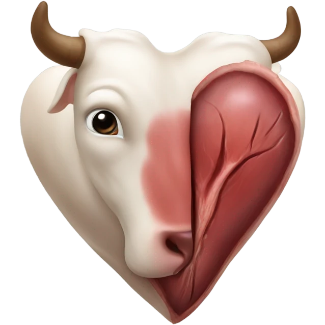 Cow heart emoji