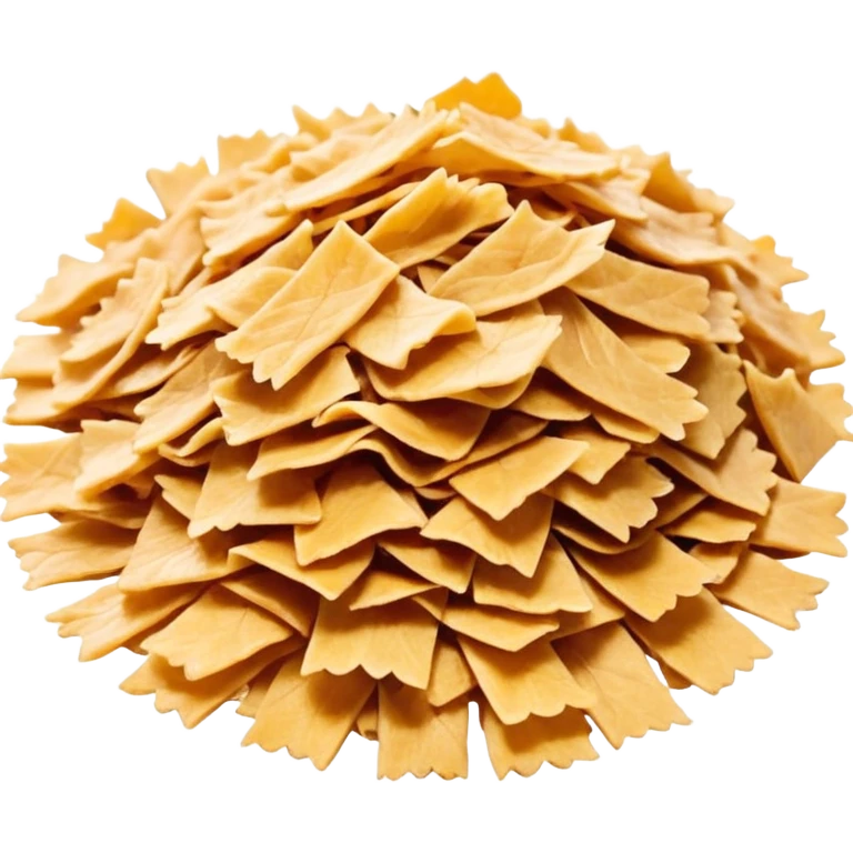 Katsuobushi bonito flakes, dried fermented fish shavings, thin curly strips, golden brown color, dancing flakes, Japanese style, food ingredient icon emoji