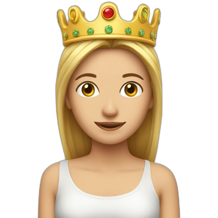 Carita con corona emoji