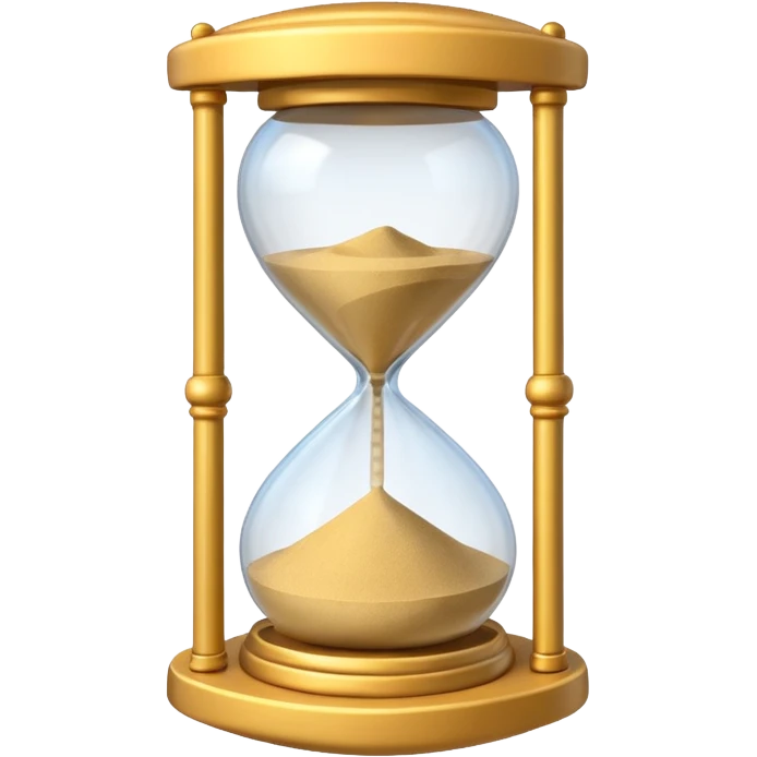 sand clock 3d emoji