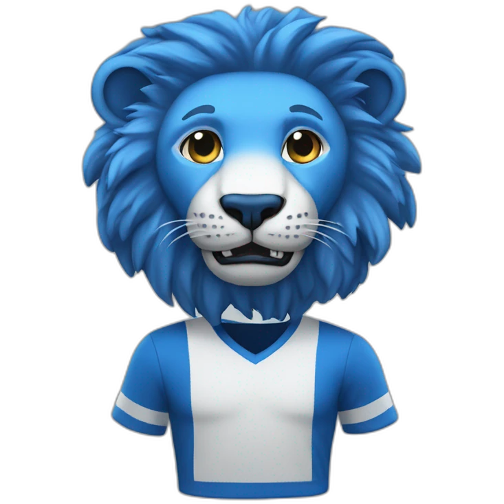 detroit blue lion emoji