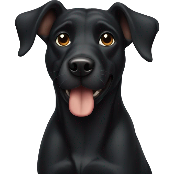 Black dog emoji