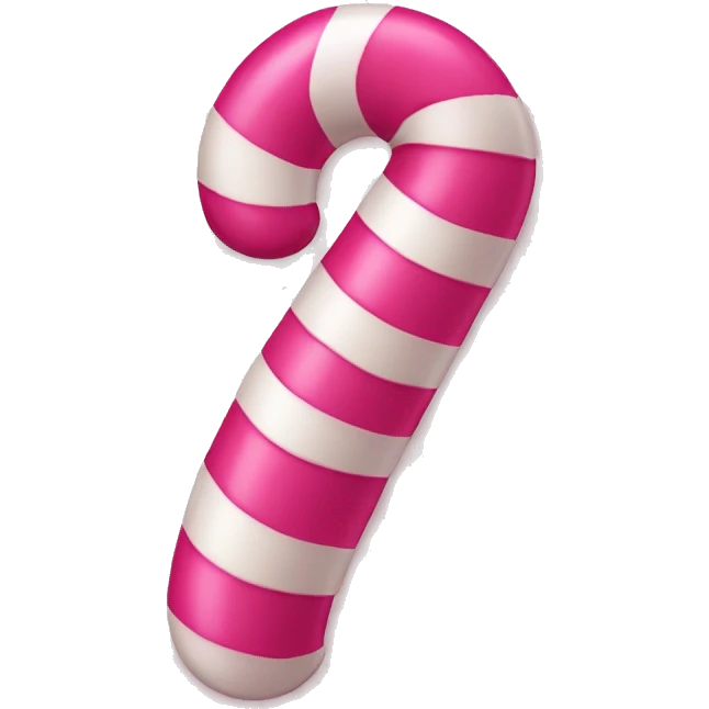 Pink candy cane emoji