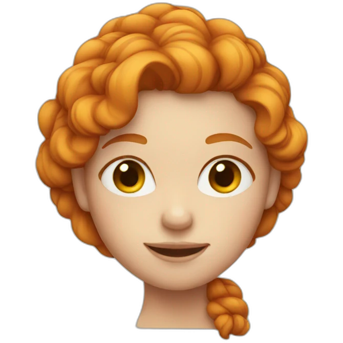 Ginger girl emoji