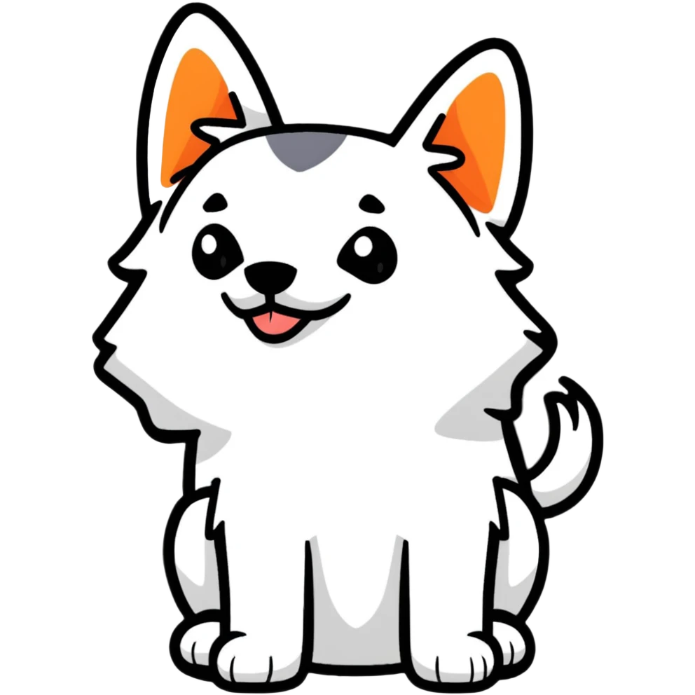 a dog emoji