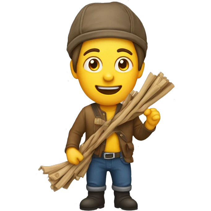 houtenklompen met een boeren gezicht emoji