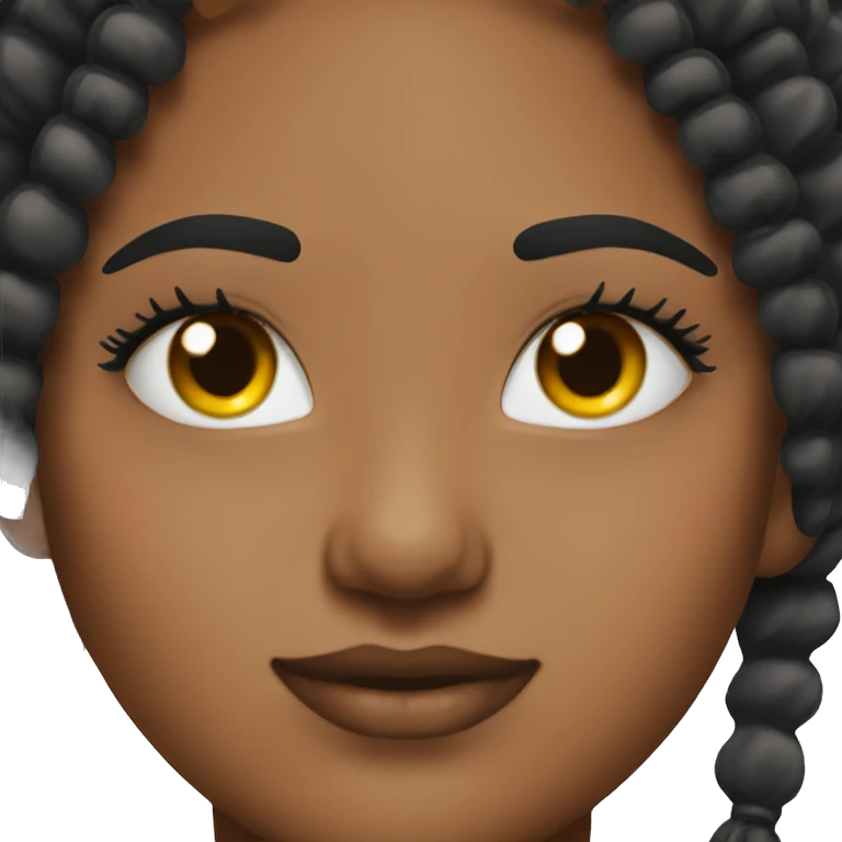 Girl wearing fake lashes emoji
