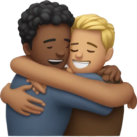 best friends hugging  emoji