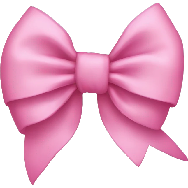 Pink bow emoji